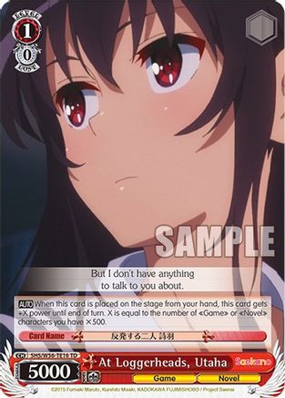 Image of At Loggerheads, Utaha (SHS/W56-TE16 TD) - Saekano: How to Raise a Boring Girlfriend