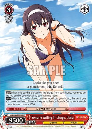 Image of Scenario Writing In-Charge, Utaha (RRR) (SHS/W56-TE18R RRR) - Saekano: How to Raise a Boring Girlfriend
