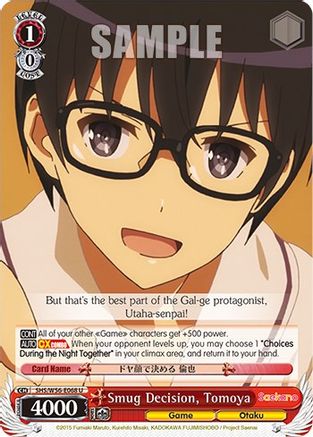 Image of Smug Decision, Tomoya (SHS/W56-E068 U) - Saekano: How to Raise a Boring Girlfriend