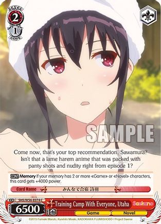 Image of Training Camp With Everyone, Utaha (SHS/W56-E074 C) - Saekano: How to Raise a Boring Girlfriend
