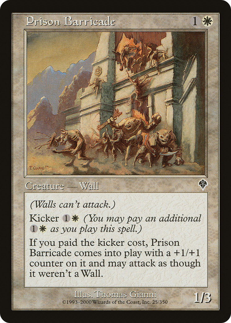 Image of Prison Barricade (INV-025) - Invasion Foil