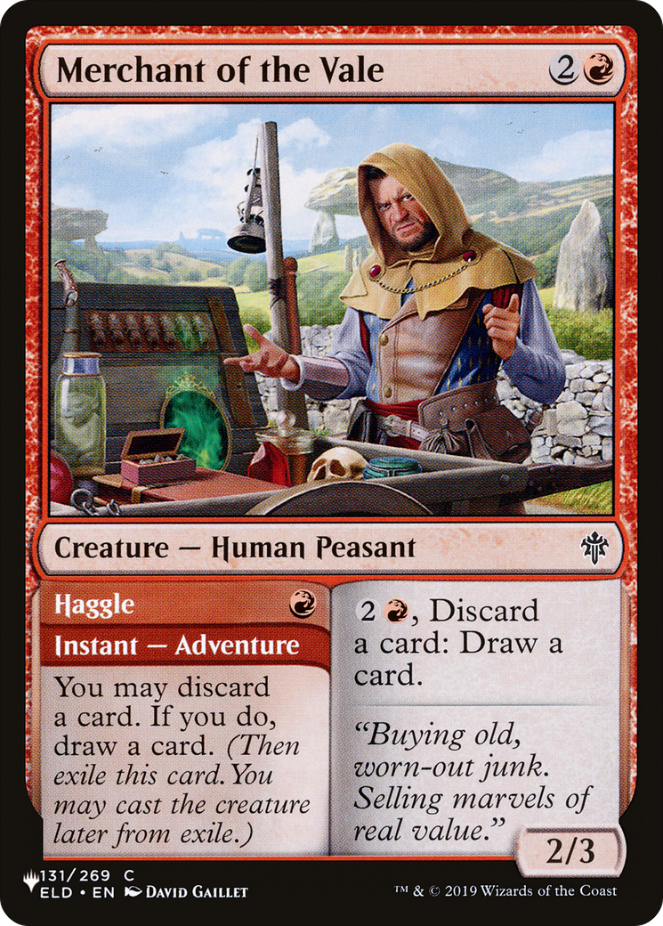 Image of Merchant of the Vale // Haggle (LIST-ELD-131) - The List