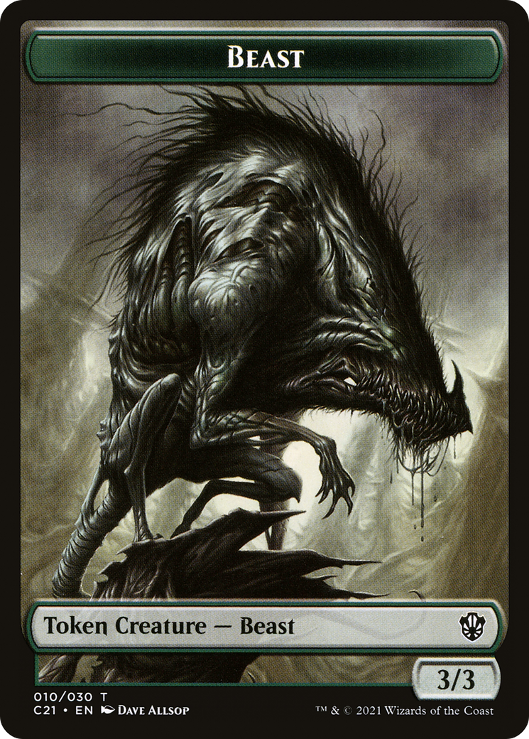 Image of Beast (TC21-010) - Commander 2021 Tokens