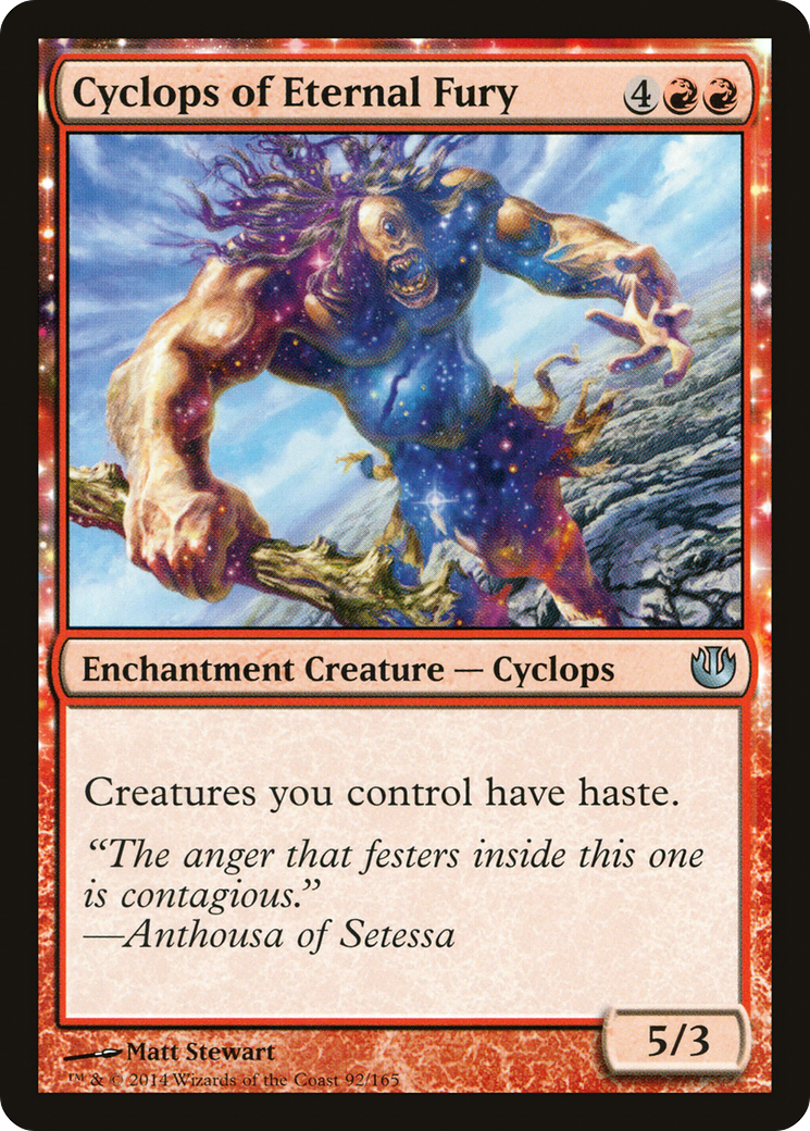 Image of Cyclops of Eternal Fury (JOU-092) - Journey into Nyx: (enchantment) Foil