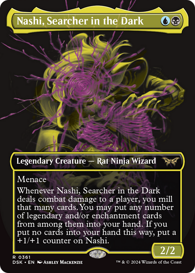 Image of Nashi, Searcher in the Dark (Showcase) (DSK-361) - Duskmourn: House of Horror (Borderless) Foil