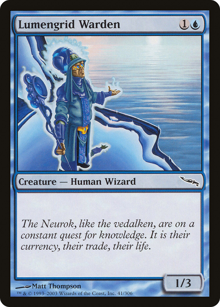 Image of Lumengrid Warden (MRD-041) - Mirrodin Foil