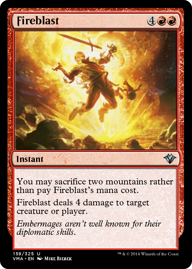 Image of Fireblast (VMA-159) - Vintage Masters Foil