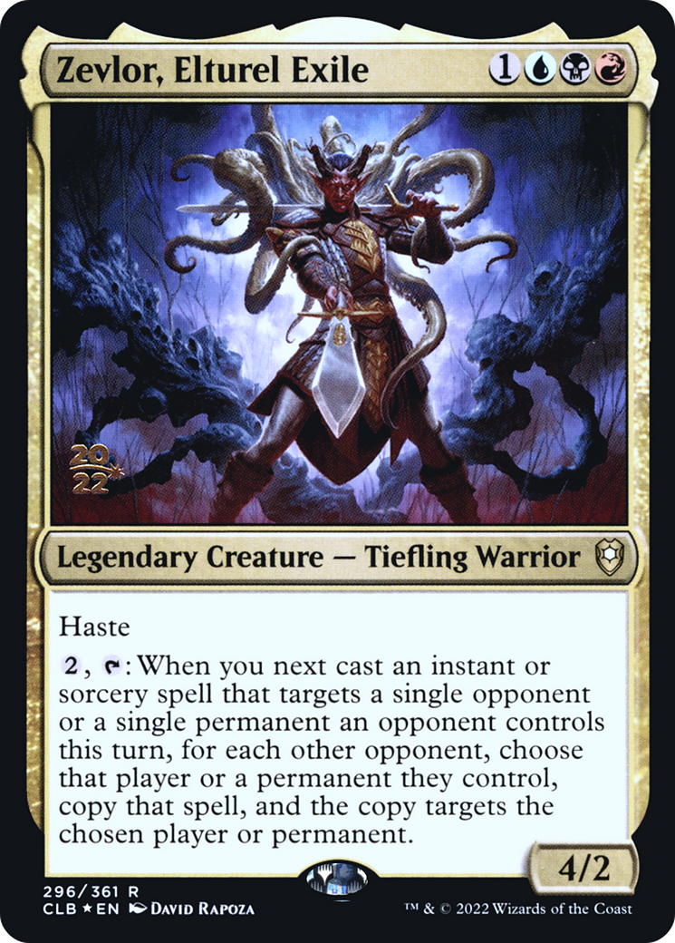 Image of Zevlor, Elturel Exile (PRE-296) - Battle for Baldur's Gate Promos Foil