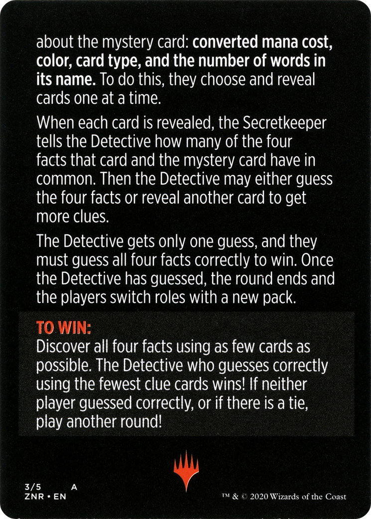 Image of Booster Sleuth // Booster Sleuth (cont'd) (MZNR-003) - Zendikar Rising Minigames