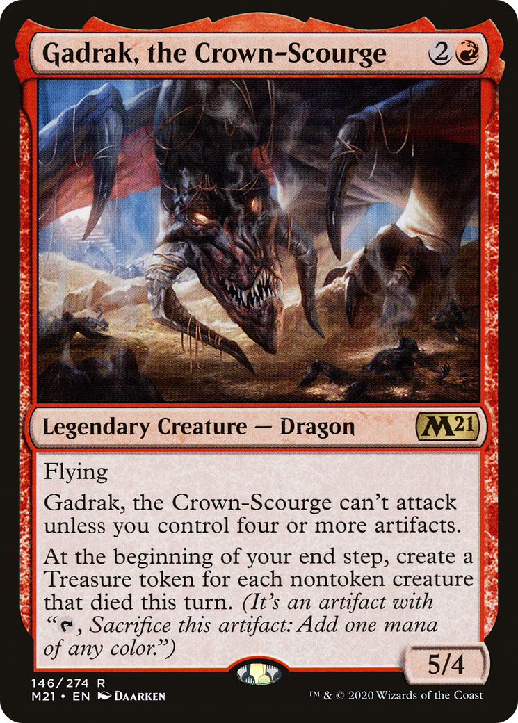 Image of Gadrak, the Crown-Scourge (M21-146) - Core Set 2021 Foil