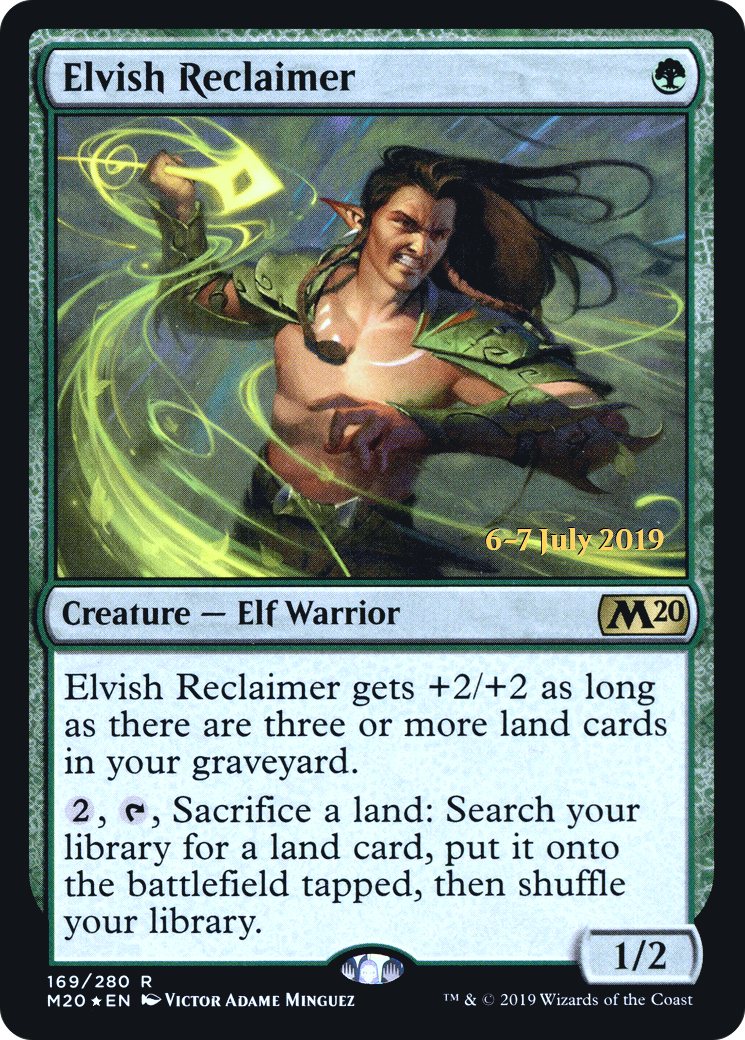 Image of Elvish Reclaimer (PRE-169) - Core Set 2020 Promos Foil