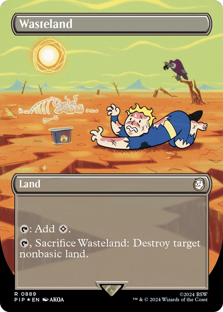 Image of Wasteland (Borderless) (Surge Foil) (PIP-889) - Fallout (Borderless) Foil
