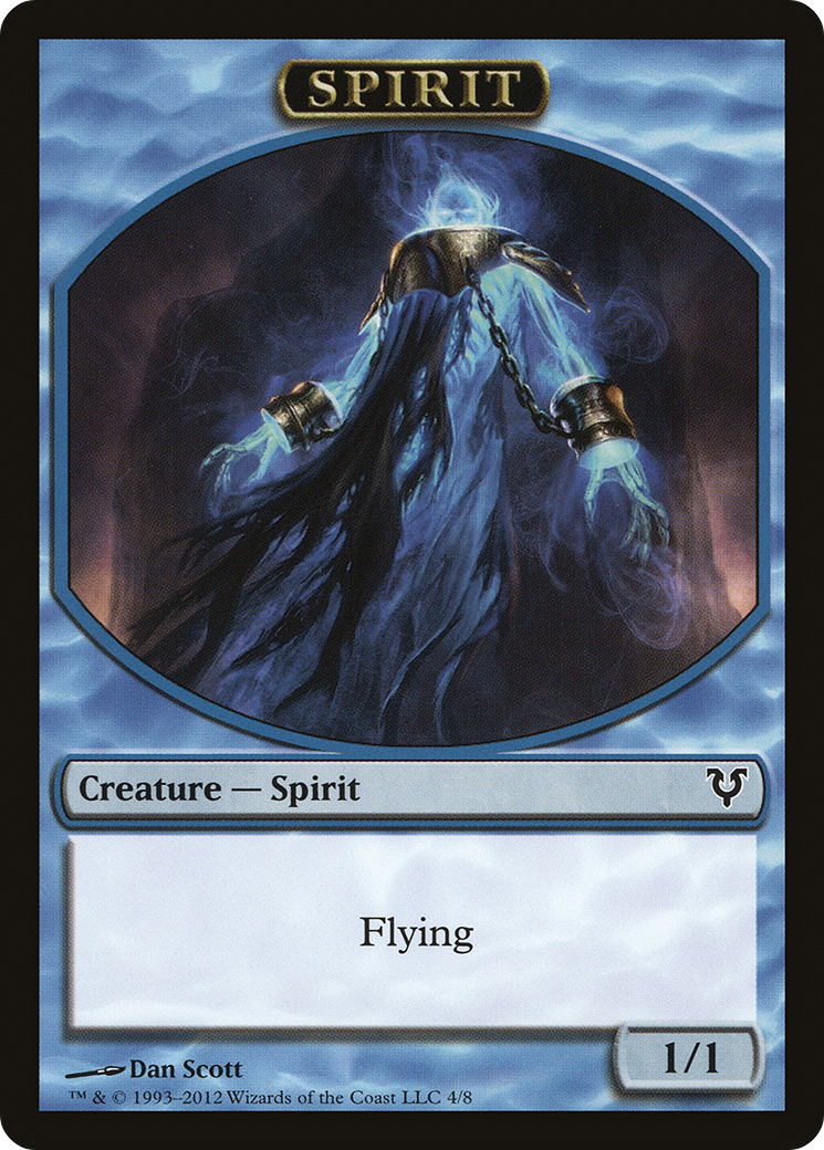 Image of Spirit Token (4) (AVR-004) - Avacyn Restored Tokens