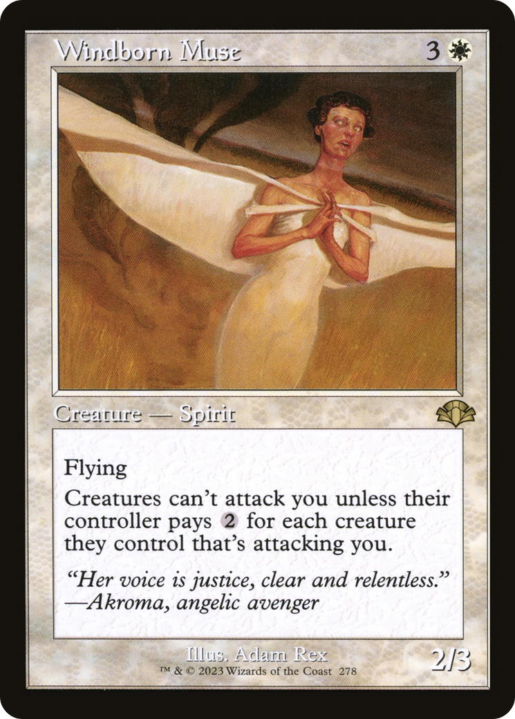 Image of Windborn Muse (Retro Frame) (DMR-278) - Dominaria Remastered