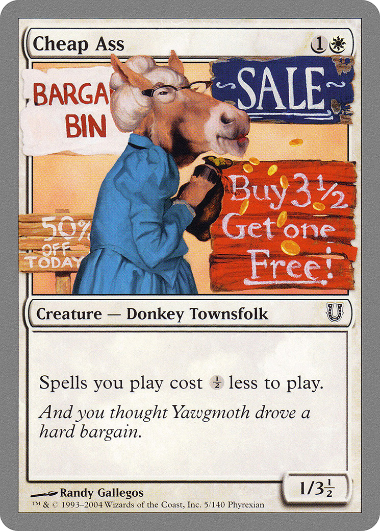 Image of Cheap Ass (UNH-005) - Unhinged Foil