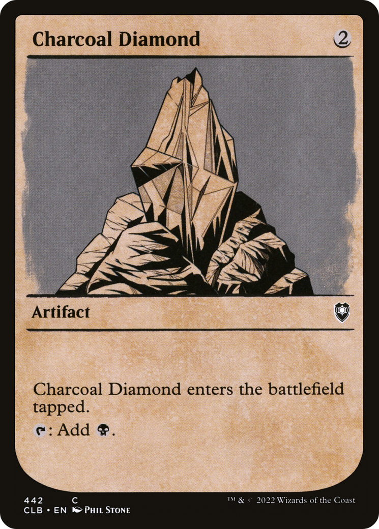 Image of Charcoal Diamond (Showcase) (CLB-442) - Commander Legends: Battle for Baldur's Gate: (Showcase) Foil
