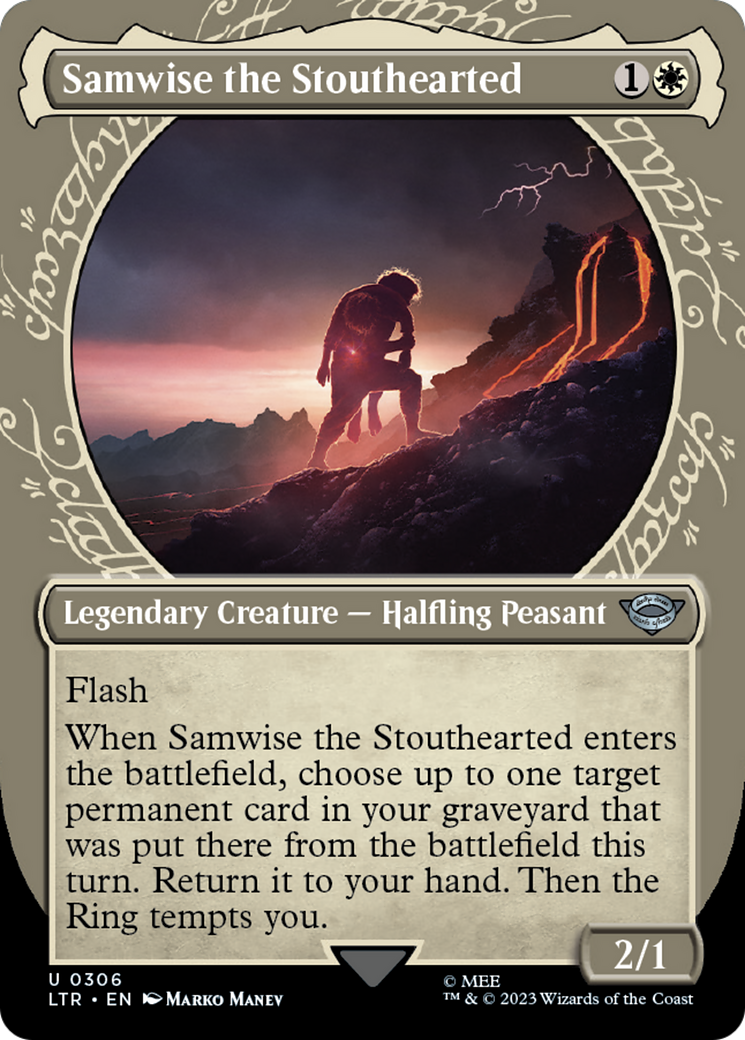 Image of Samwise the Stouthearted (Showcase) (LTR-306) - The Lord of the Rings: Tales of Middle-earth: (Showcase) (Borderless) Foil