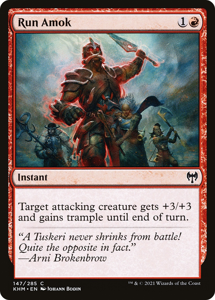 Image of Run Amok (KHM-147) - Kaldheim Foil