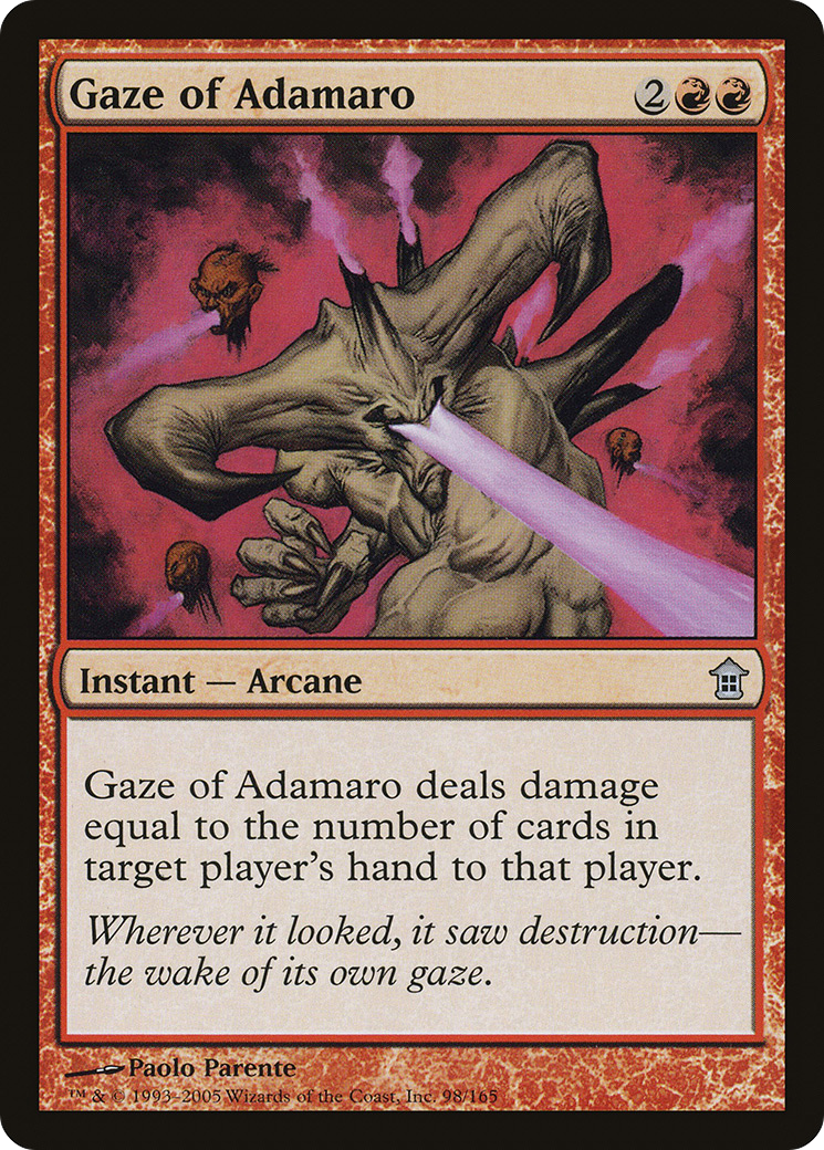Image of Gaze of Adamaro (SOK-098) - Saviors of Kamigawa Foil