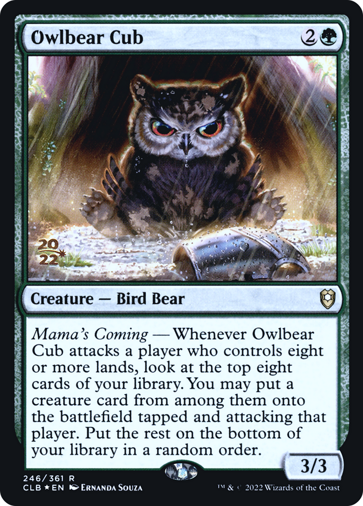 Image of Owlbear Cub (PRE-246) - Battle for Baldur's Gate Promos Foil