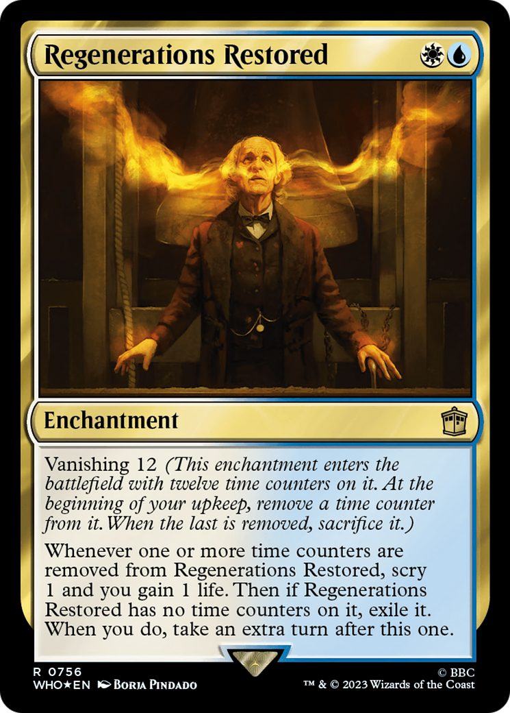 Image of Regenerations Restored (Surge Foil) (WHO-756) - Doctor Who Foil