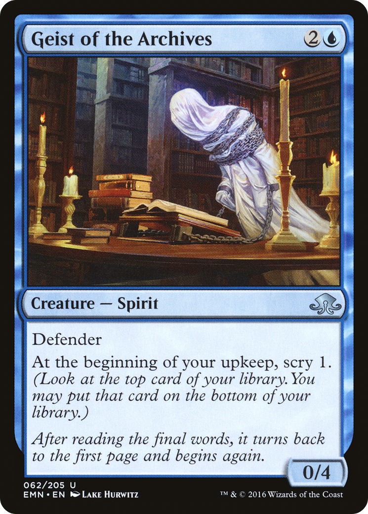 Image of Geist of the Archives (EMN-062) - Eldritch Moon Foil