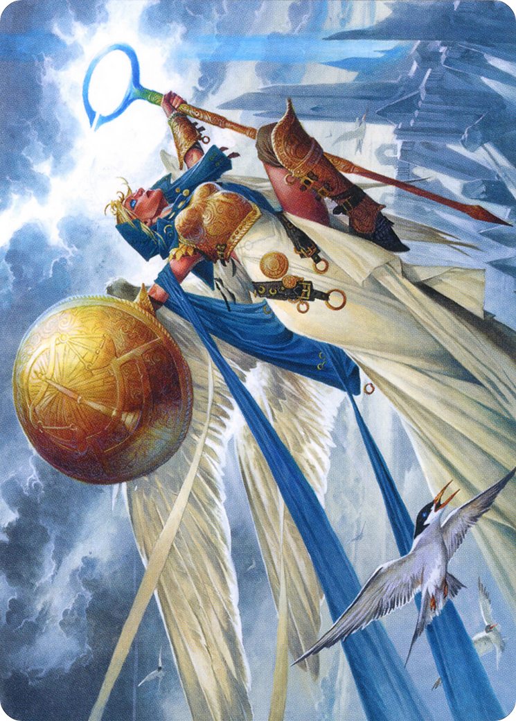 Image of Linvala, Shield of Sea Gate // Linvala, Shield of Sea Gate (AZNR-077) - Zendikar Rising Art Series (Borderless)