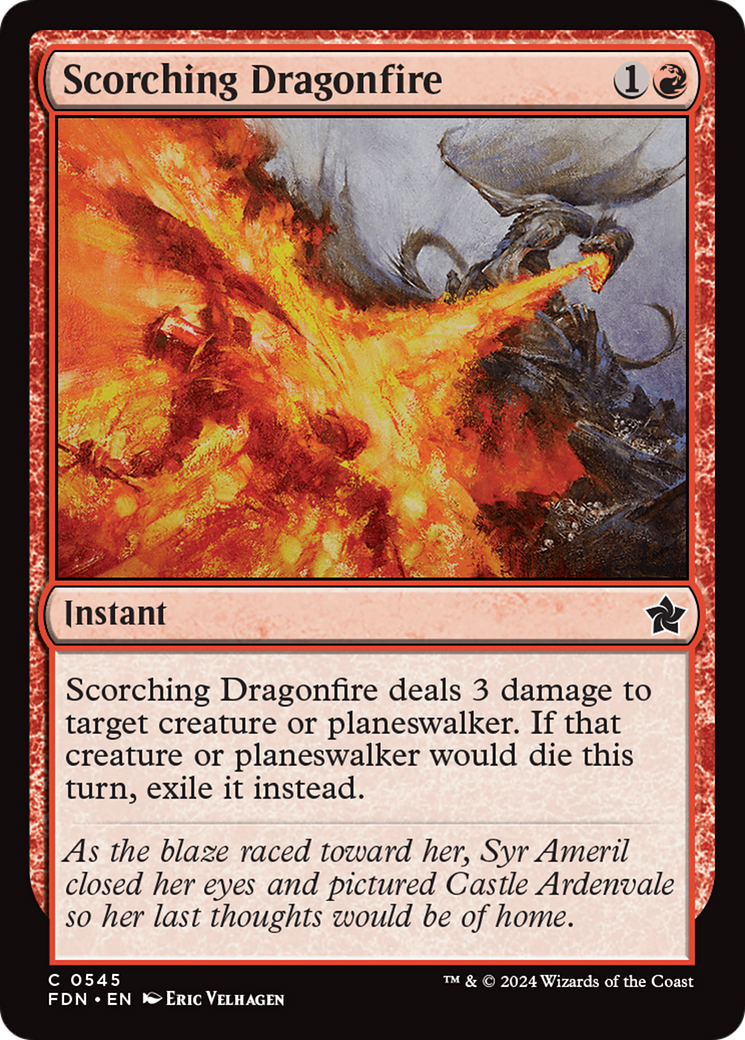 Image of Scorching Dragonfire (FDN-545) - Foundations