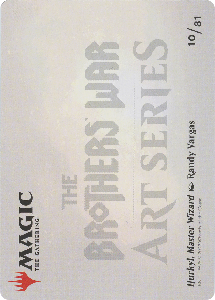 Image of Hurkyl, Master Wizard // Hurkyl, Master Wizard (ABRO-010) - The Brothers' War Art Series (Borderless) Foil
