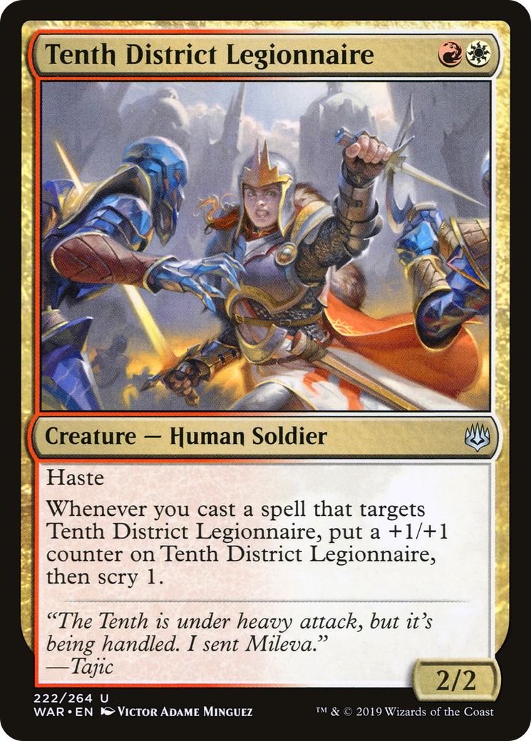 Image of Tenth District Legionnaire (WAR-222) - War of the Spark Foil