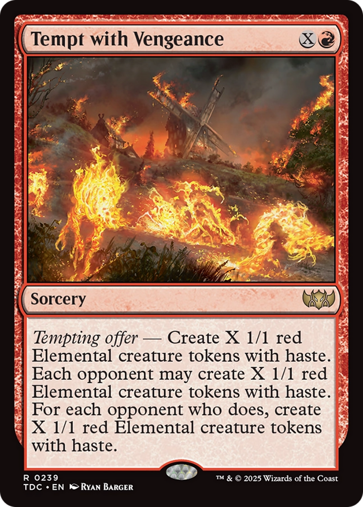 Image of Tempt with Vengeance (TDC-239) - Commander: Tarkir: Dragonstorm