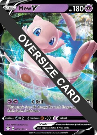 Image of Mew V 069/189  - Holofoil Jumbo Cards - Promo