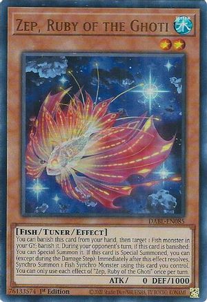 Image of Zep, Ruby of the Ghoti (DABL-EN085) - Darkwing Blast 1st Edition