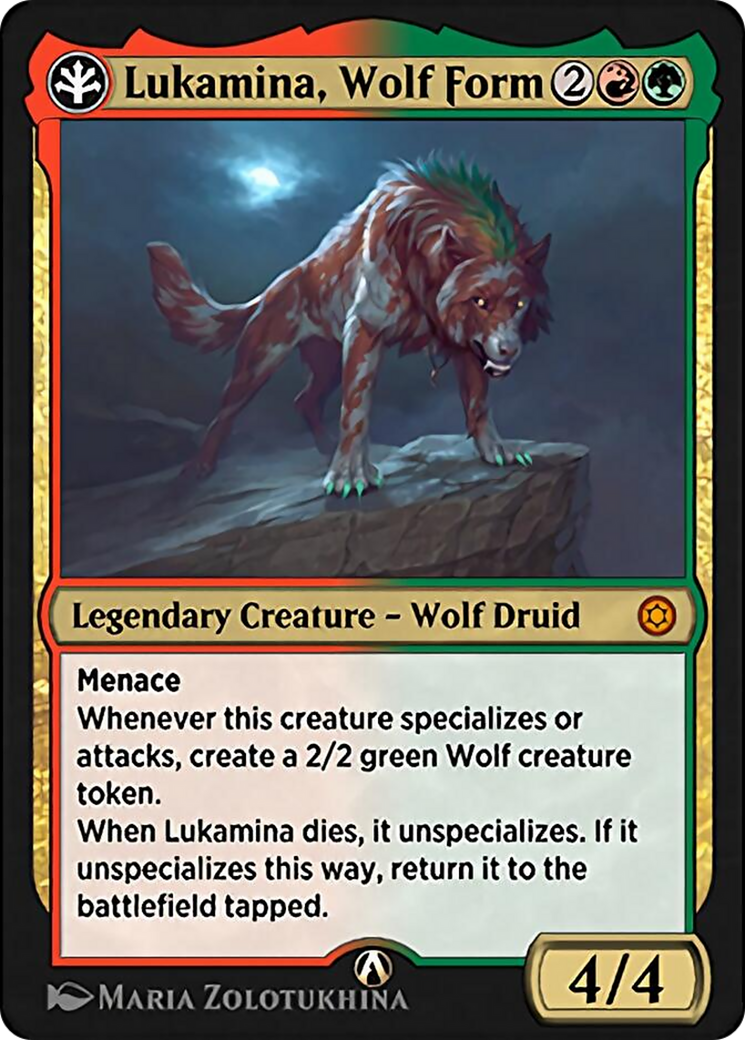Image of Lukamina, Wolf Form (HBG-17R) - Alchemy Horizons: Baldur's Gate
