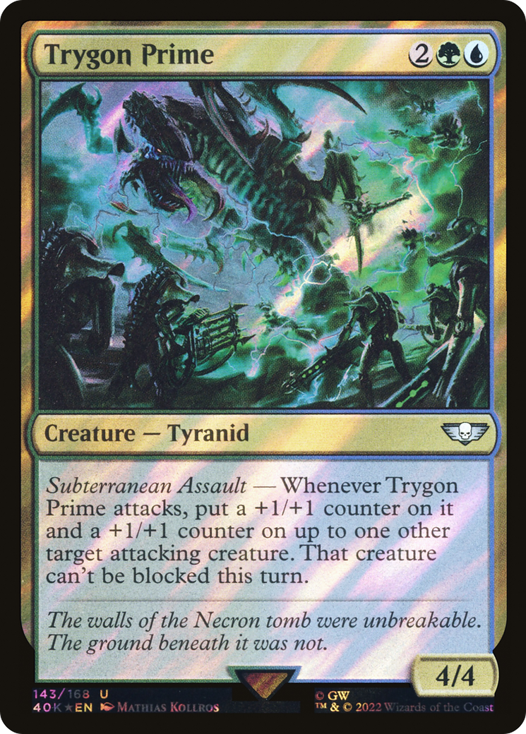 Image of Trygon Prime (Surge Foil) (40K-143) - Warhammer 40,000 Commander Foil