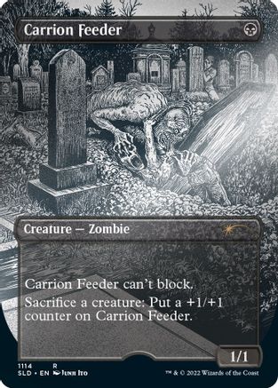 Image of Carrion Feeder (Borderless) (Foil Etched) (SLD-1114) - Secret Lair Drop Series Foil