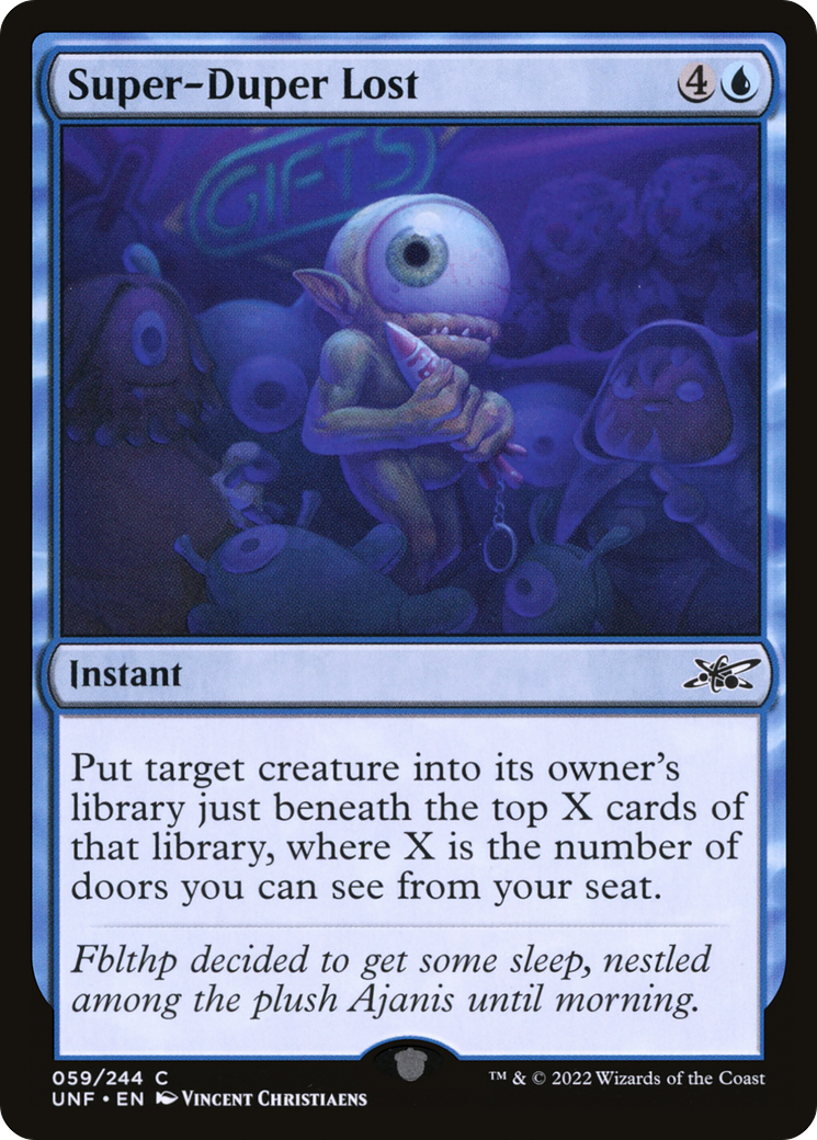 Image of Super-Duper Lost (UNF-059) - Unfinity Foil