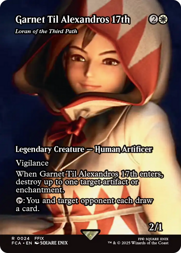Image of Garnet Til Alexandros 17th - Loran of the Third Path (Showcase) (FCA-024) - FINAL FANTASY: Through the Ages / Garnet Til Alexandros 17th (Borderless)