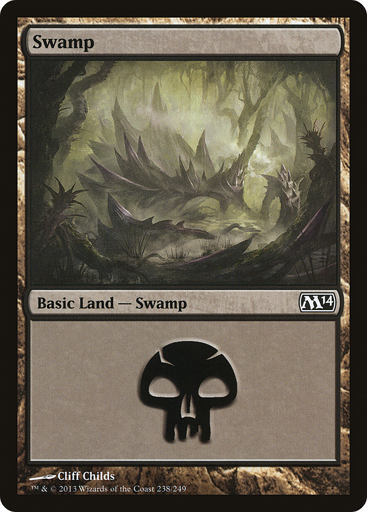 Image of Swamp (238) (M14-238) - Magic 2014 Foil