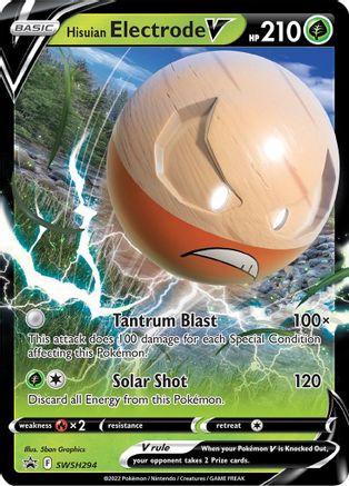 Image of Hisuian Electrode V SWSH294  - Holofoil SWSH Sword & Shield Promo Cards - Promo