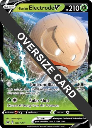 Image of Hisuian Electrode V SWSH294  - Holofoil Jumbo Cards - Promo