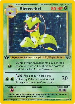 Image of Victreebel (14) 014/64  - 1st Edition Holofoil Jungle - Holo Rare