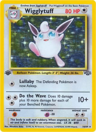 Image of Wigglytuff (16) 016/64  - Unlimited Holofoil Jungle - Holo Rare