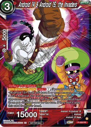 Image of Android 14 & Android 15, the Invaders (Zenkai Series Tournament Pack Vol.2) (P-439) - Tournament Promotion Cards