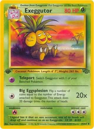 Image of Exeggutor 035/64  - 1st Edition Jungle - Uncommon