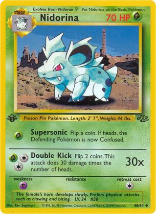Image of Nidorina 040/64  - Unlimited Jungle - Uncommon