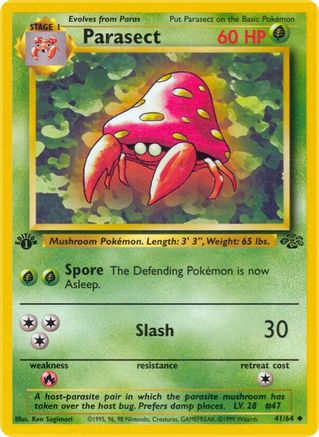 Image of Parasect 041/64  - Unlimited Jungle - Uncommon