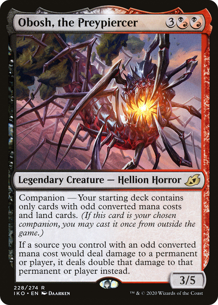 Image of Obosh, the Preypiercer (IKO-228) - Ikoria: Lair of Behemoths: (companion) Foil