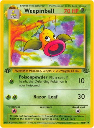 Image of Weepinbell 048/64  - Unlimited Jungle - Uncommon
