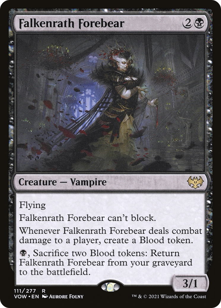 Image of Falkenrath Forebear (VOW-111) - Innistrad: Crimson Vow Foil